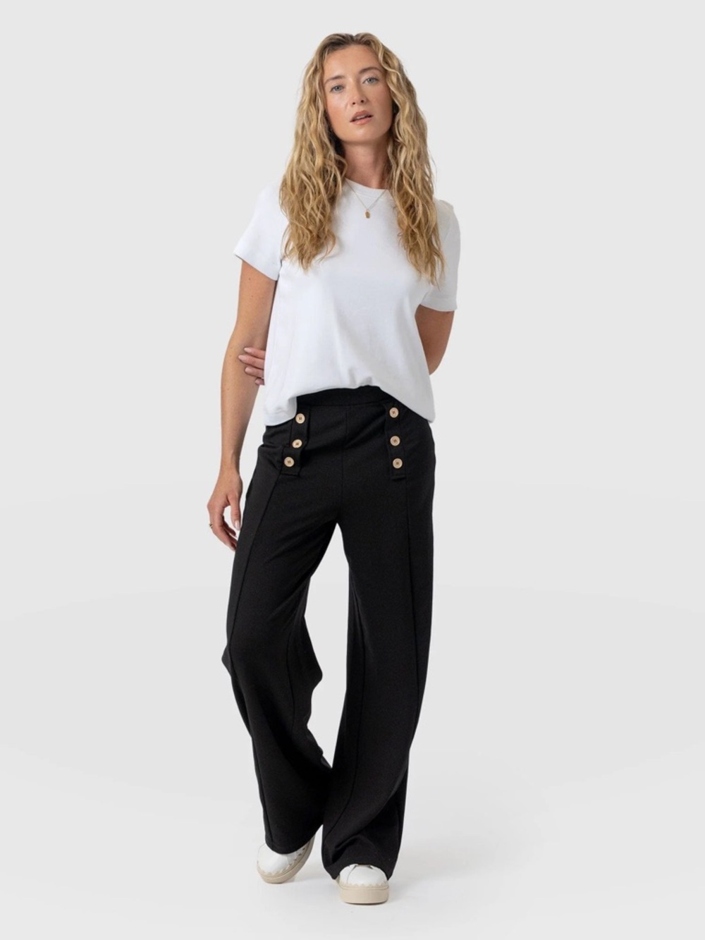 NWT Saint + Sofia Chelsea Wide Leg Pants. Black in Women’s size 8